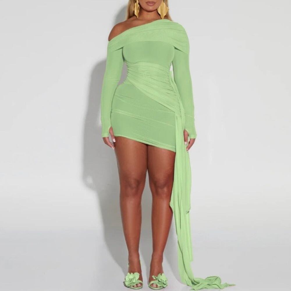 NWT BBXBrand Small Verella Mini Dress Green Party Cocktail Birthday Festival